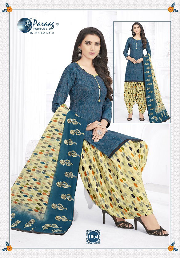 Paraag Mahi 3 Regular Wear Printed Designer Cotton Dress Material Collection 